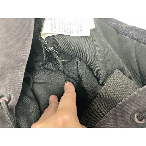 Nike Air Jordan Canvas Backpack Brown‎ Drawstring Adjustable Pockets FLAWED - Picture 13 of 16